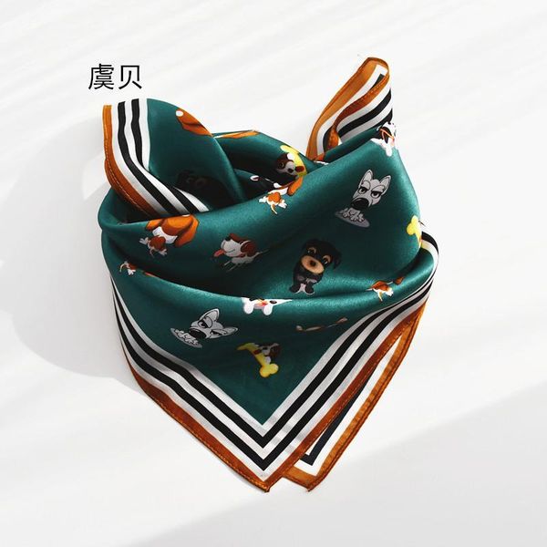 scarves dark green natural silk scarf with cute dog printed 100% real small 50cm square handkerchief gift for child or lady, Blue;gray
scarves dark green natural silk scarf with cute dog printed 100% real small 50cm square handkerchief gift for child or lady, Blue;gray
