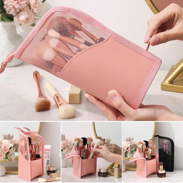 travel makeup brush bag portable holder organizer pouch waterproof stand-up practical mesh storage case bags
travel makeup brush bag portable holder organizer pouch waterproof stand-up practical mesh storage case bags