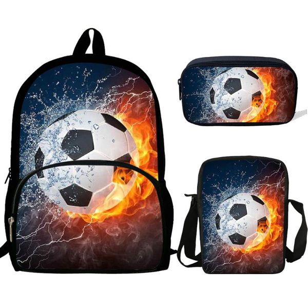 school bags 16inch water fire football soccer print for teenagers girls children 3pcs set backpack mochila boys child schoolbag
school bags 16inch water fire football soccer print for teenagers girls children 3pcs set backpack mochila boys child schoolbag