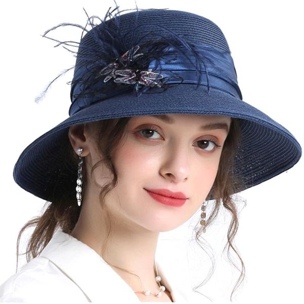 women hats straw wide brim fascinators sun caps outdoor, Black;white