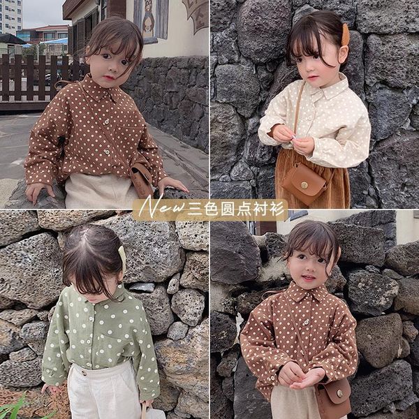shirts dot lapel shirt 2021 spring and autumn clothing children korean fashion long sleeve, White;black
shirts dot lapel shirt 2021 spring and autumn clothing children korean fashion long sleeve, White;black