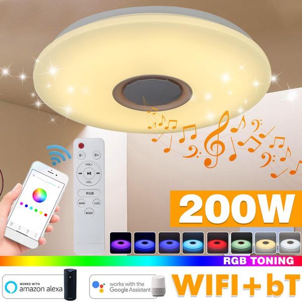ceiling lights 200w 40cm wifi modern led light app bluetooth music home smart lamp support google/alexa~remote control
ceiling lights 200w 40cm wifi modern led light app bluetooth music home smart lamp support google/alexa~remote control
