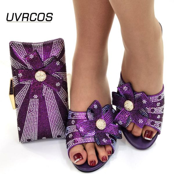 dress shoes 2021 african flexible slippers nice and bag set purple color italian shoe decorated with rhinestone high quality, Black
dress shoes 2021 african flexible slippers nice and bag set purple color italian shoe decorated with rhinestone high quality, Black