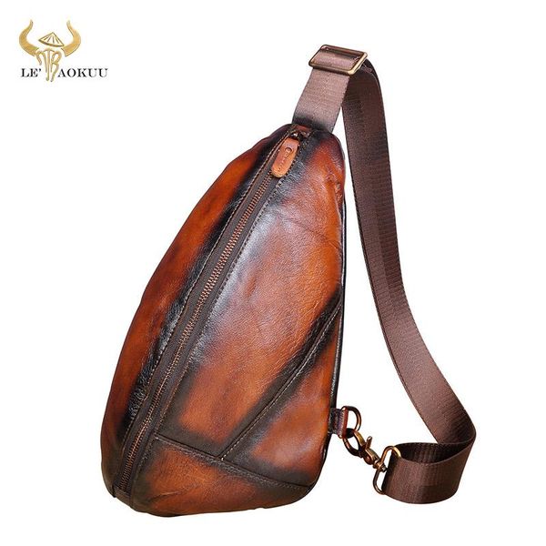 men quality real leather casual triangle chest sling bag design one shoulder fashion cross-body day-pack male 5059 waist bags
men quality real leather casual triangle chest sling bag design one shoulder fashion cross-body day-pack male 5059 waist bags