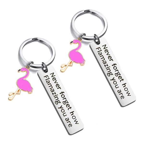 

New Popular Motivational Gift Stainless Steel Animal Charm Keychain for Students