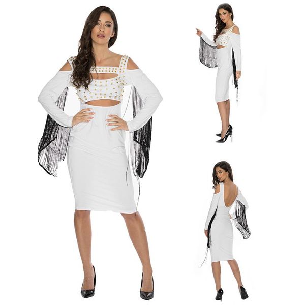 casual dresses women autumn long sleeve black solid fringe detail pencil party dress elegant ladies off shoulder rivet bodycon midi, Black;gray
casual dresses women autumn long sleeve black solid fringe detail pencil party dress elegant ladies off shoulder rivet bodycon midi, Black;gray