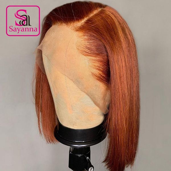 lace wigs colored ginger short bob 13x4 full front human hair orange straight brazilian remy frontal wig 180% for women, Black;brown
lace wigs colored ginger short bob 13x4 full front human hair orange straight brazilian remy frontal wig 180% for women, Black;brown