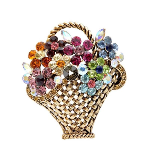 pins, brooches fine rhinestone flower basket brooch vintage colorful for women apparel design fashion jewelry coat accessories, Gray
pins, brooches fine rhinestone flower basket brooch vintage colorful for women apparel design fashion jewelry coat accessories, Gray