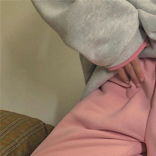 pink velvet thick joggers winter women capri sweatpants elastic beam feet baggy high waist pants casual trousers teens girls, Black;white
pink velvet thick joggers winter women capri sweatpants elastic beam feet baggy high waist pants casual trousers teens girls, Black;white