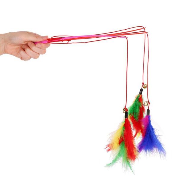 cat toys 3pcs/lot play feather kitten pet teaser colorful interactive rod toy wire wand color random
cat toys 3pcs/lot play feather kitten pet teaser colorful interactive rod toy wire wand color random