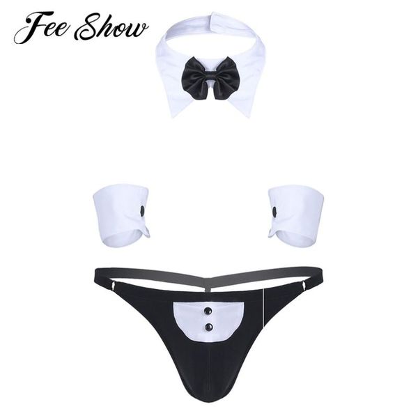 bras sets 3pcs novelty mens waiter tuxedo exotic lingerie suit sissy panties open back g-string thong gay underwear for men costumes, Red;black
bras sets 3pcs novelty mens waiter tuxedo exotic lingerie suit sissy panties open back g-string thong gay underwear for men costumes, Red;black