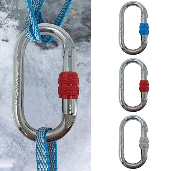 cords, slings and webbing 25kn outdoor o-shape stainless steel rock climbing carabiner safety locking hook
cords, slings and webbing 25kn outdoor o-shape stainless steel rock climbing carabiner safety locking hook