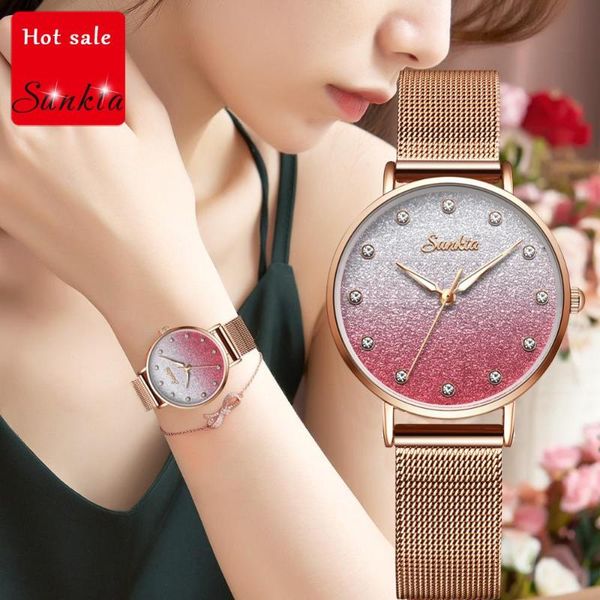 wristwatches sunkta watch ladies ultra-thin mesh belt woman diamond waterproof clock quartz female girl, Slivery;brown
wristwatches sunkta watch ladies ultra-thin mesh belt woman diamond waterproof clock quartz female girl, Slivery;brown