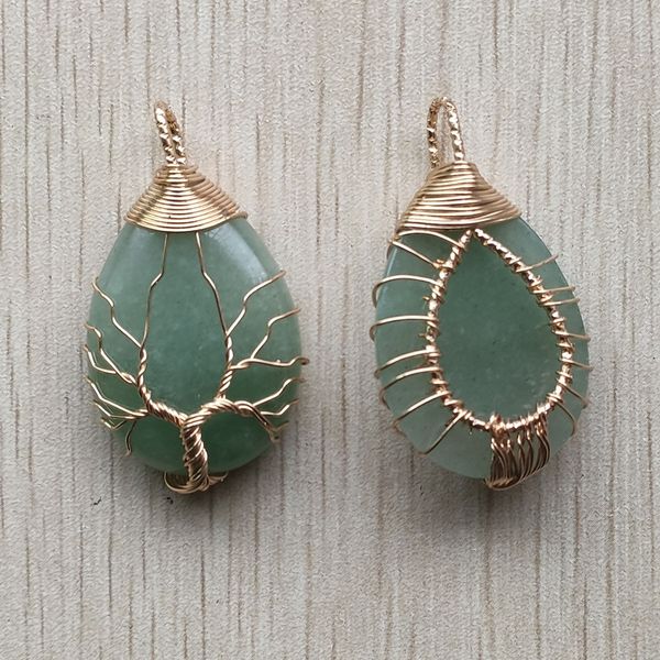 gold color green aventurine wire wrap handmade tree of life charms natural stone pendants diy necklace jewelry making, Bronze;silver
gold color green aventurine wire wrap handmade tree of life charms natural stone pendants diy necklace jewelry making, Bronze;silver