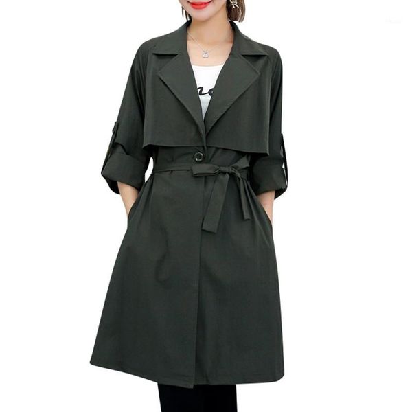 women's trench coats fashion women spring autumn thin long-sleeved single windbreaker long paragraph loose casual coat female1, Tan;black
women's trench coats fashion women spring autumn thin long-sleeved single windbreaker long paragraph loose casual coat female1, Tan;black