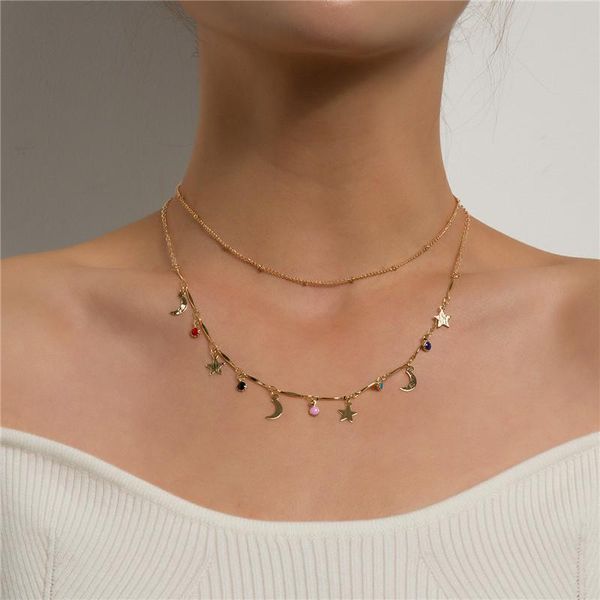 chains 2021 fashion multi-layer chain choker necklace for women gold silver color moon star clavicle chunky necklaces jewelry
chains 2021 fashion multi-layer chain choker necklace for women gold silver color moon star clavicle chunky necklaces jewelry