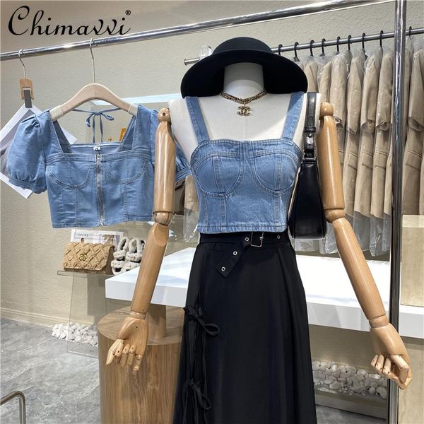 girlfriends wear sweet cool style bubble sleeve t shirt square collar slim elegant solid color denim clothing women's t-shirt, White
girlfriends wear sweet cool style bubble sleeve t shirt square collar slim elegant solid color denim clothing women's t-shirt, White