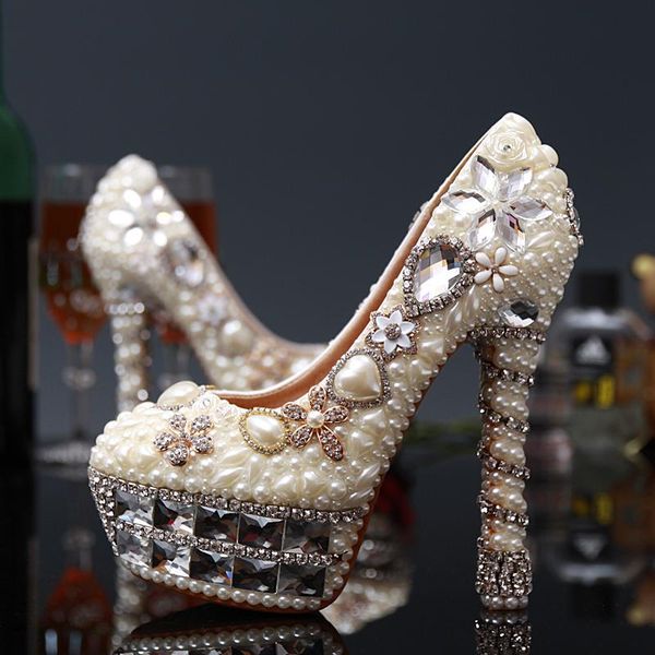dress shoes crystal bridal platform diamond high heel evening gift beige pearl wedding, Black
dress shoes crystal bridal platform diamond high heel evening gift beige pearl wedding, Black