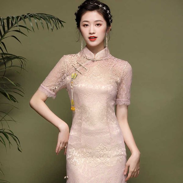 for no accessories summer 2021 women's chinese style young lace modified cheongsam dress 20107, Black;gray
for no accessories summer 2021 women's chinese style young lace modified cheongsam dress 20107, Black;gray
