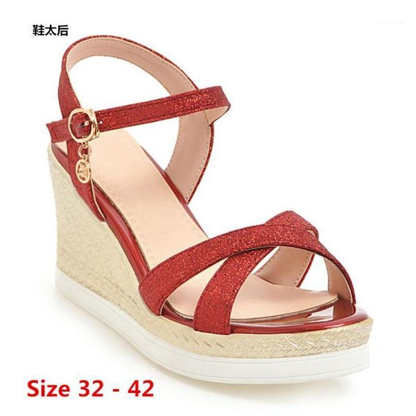 sandals high heel platform female summer wedges women thick bottom shoes wedge open toe women's small big size 32 - 421, Black
sandals high heel platform female summer wedges women thick bottom shoes wedge open toe women's small big size 32 - 421, Black