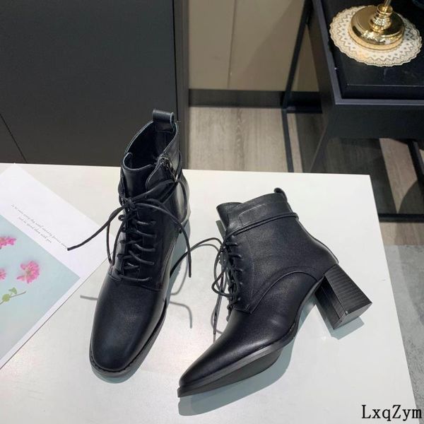 arrival female autumn lace up med pumps real leather dress shoes side zipper women dating ankle boots 35-39 nx36, Black
arrival female autumn lace up med pumps real leather dress shoes side zipper women dating ankle boots 35-39 nx36, Black