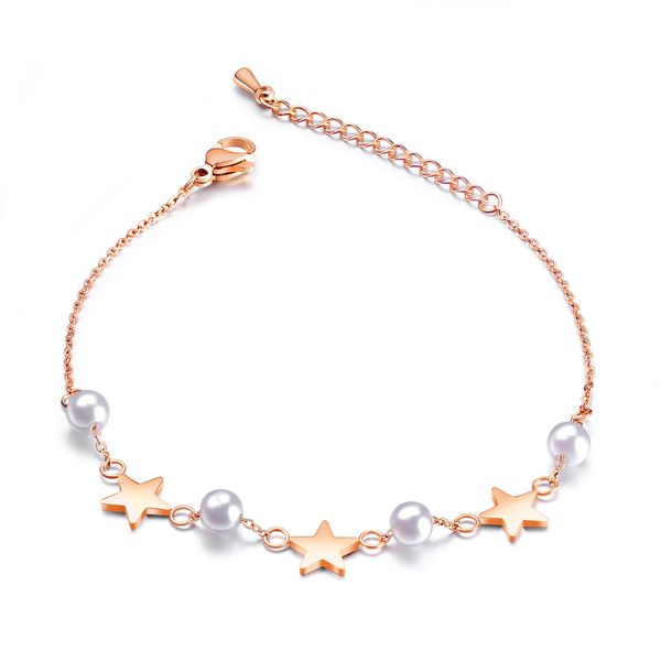 japan and south korea sweet lovely artificial pearl bracelet star titanium steel lady hand ornament gift, Golden;silver
japan and south korea sweet lovely artificial pearl bracelet star titanium steel lady hand ornament gift, Golden;silver
