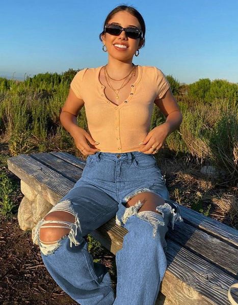 ripped brem pants wide vintage high waist boyfriend mother y2k denim anguished streetwear 2021 female iamty, Blue
ripped brem pants wide vintage high waist boyfriend mother y2k denim anguished streetwear 2021 female iamty, Blue