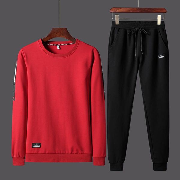 men's tracksuits o-neck tracksuit men 2 piece set 2021 spring solid sportswear sweatshirt black jogging sweatpants, Gray
men's tracksuits o-neck tracksuit men 2 piece set 2021 spring solid sportswear sweatshirt black jogging sweatpants, Gray