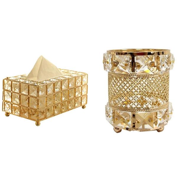 tissue boxes & napkins metal crystal box removable napkin holder beauty tools storage makeup brush pen
tissue boxes & napkins metal crystal box removable napkin holder beauty tools storage makeup brush pen