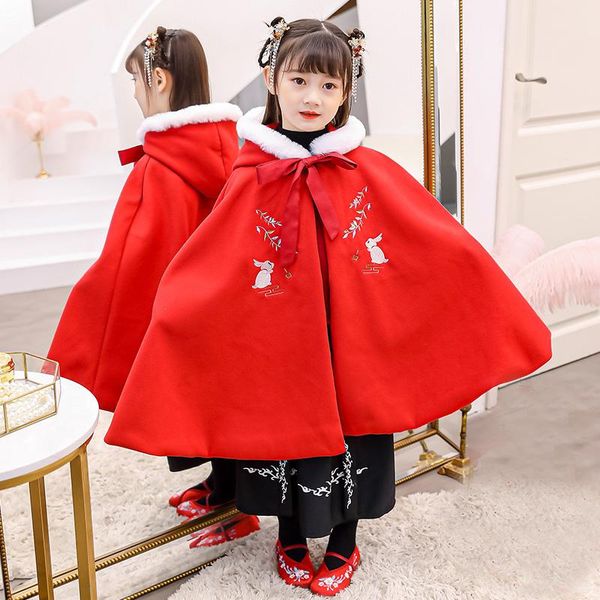 red girl's embroidery hanfu cape winter long cloak chinese children style mantle kids christmas hooded capes year's outfit ethnic
red girl's embroidery hanfu cape winter long cloak chinese children style mantle kids christmas hooded capes year's outfit ethnic