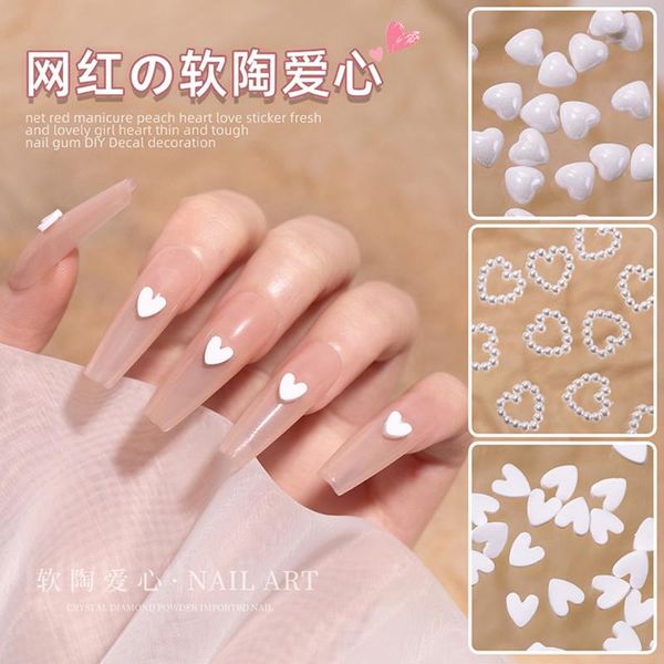 nail art decorations hollow love heart shape soft pottery tiny slices sticker elegant delicate white pearl diy decoration, Silver;gold
nail art decorations hollow love heart shape soft pottery tiny slices sticker elegant delicate white pearl diy decoration, Silver;gold