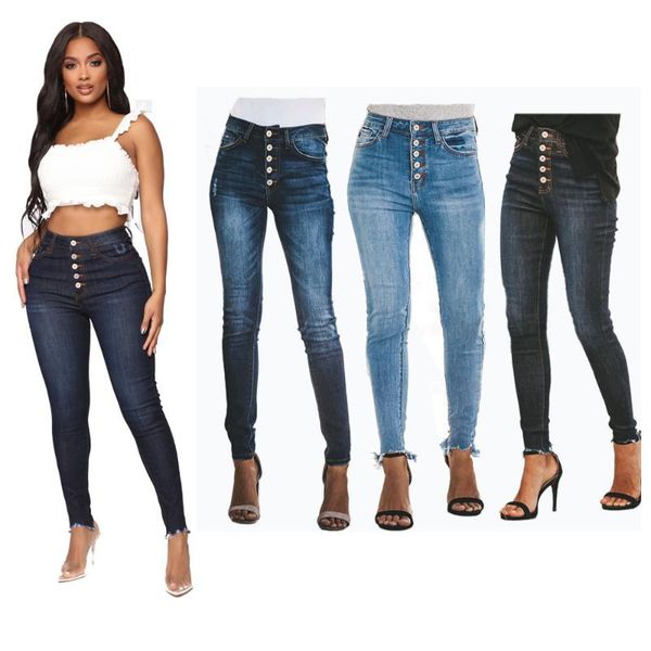 women skinny pencil jeans with high waist woman slim fit button washed pants regular denim trousers pantalon jean pour femme women's, Blue
women skinny pencil jeans with high waist woman slim fit button washed pants regular denim trousers pantalon jean pour femme women's, Blue