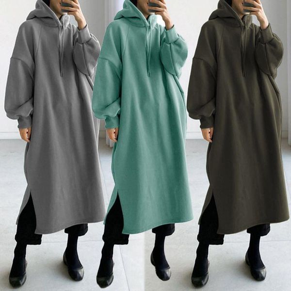women's hoodies & sweatshirts women 2021 fall/winter europe and america pure color fashion fleece long pullover sweat with hat hoodie c, Black
women's hoodies & sweatshirts women 2021 fall/winter europe and america pure color fashion fleece long pullover sweat with hat hoodie c, Black