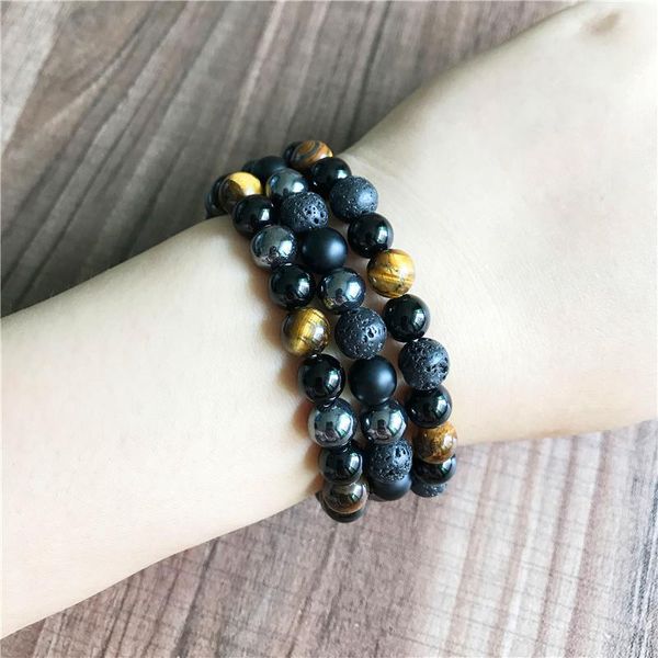 beaded, strands 3 pcs set bracelets natural stone bracelet men's yoga wrist gift for men friendship medtation jewelry, Black
beaded, strands 3 pcs set bracelets natural stone bracelet men's yoga wrist gift for men friendship medtation jewelry, Black