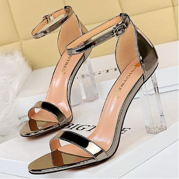 sandals bigtree shoes summer women patent leather sandles transparent super high heel open toe sandal heels, Black
sandals bigtree shoes summer women patent leather sandles transparent super high heel open toe sandal heels, Black