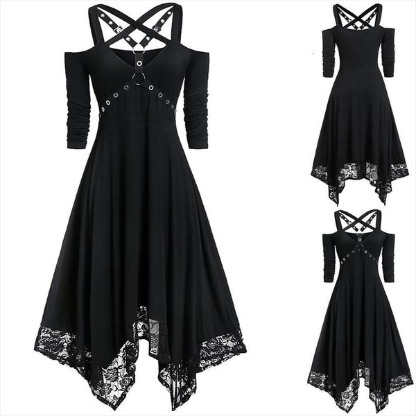halloween plus size open shoulder women dresses lace half sleeve gothic fashion clothes party dress vestido invierno mujer, Black;gray
halloween plus size open shoulder women dresses lace half sleeve gothic fashion clothes party dress vestido invierno mujer, Black;gray