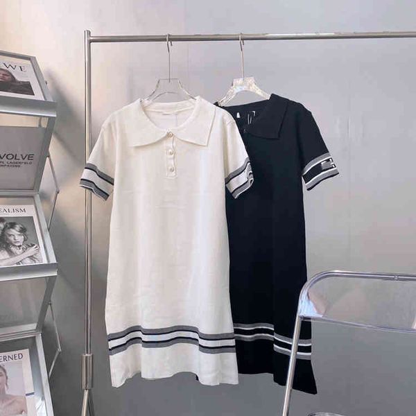 summer dijia lapel letter jacquard fresh sweet show thin short sleeve knitted dress fashion, Black;gray
summer dijia lapel letter jacquard fresh sweet show thin short sleeve knitted dress fashion, Black;gray