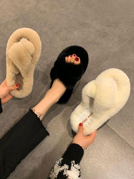 female shoes slippers flat fur flip flops low slides platform fashion 2021 plush soft massage luxury basic rubber women s, Black
female shoes slippers flat fur flip flops low slides platform fashion 2021 plush soft massage luxury basic rubber women s, Black