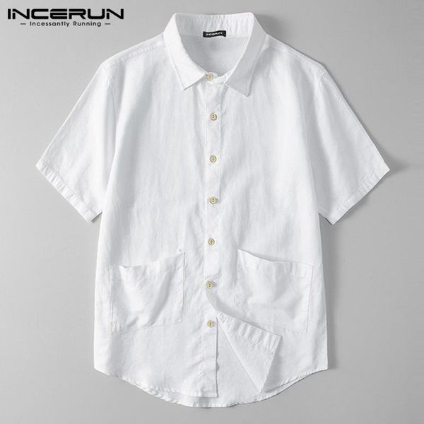 cotton men solid color shirt brand short sleeve pockets 2021 harajuku camisa lapel streetwear loose shirts men's casual, White;black
cotton men solid color shirt brand short sleeve pockets 2021 harajuku camisa lapel streetwear loose shirts men's casual, White;black