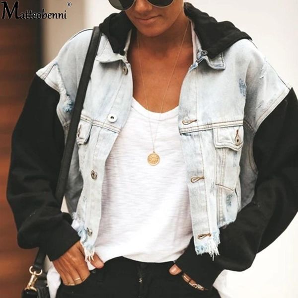 women's jackets autumn women ripped patchwork denim vintage casual jean jacket long sleeve winter female coat streetwear plus size, Black;brown
women's jackets autumn women ripped patchwork denim vintage casual jean jacket long sleeve winter female coat streetwear plus size, Black;brown
