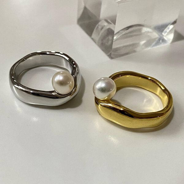 minority design french simple texture cool style personalized pearl ring female food ring tail ring, Golden;silver
minority design french simple texture cool style personalized pearl ring female food ring tail ring, Golden;silver