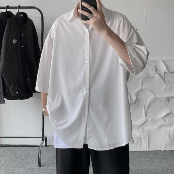 men's casual shirts summer black/white shirt fashion business society mens dress korean loose short-sleeved men -2xl, White;black
men's casual shirts summer black/white shirt fashion business society mens dress korean loose short-sleeved men -2xl, White;black