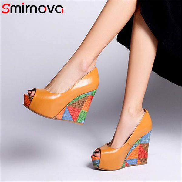 dress shoes smirnova 2021 genuine leather women wedges platform mixed colors snake summer pumps, Black
dress shoes smirnova 2021 genuine leather women wedges platform mixed colors snake summer pumps, Black