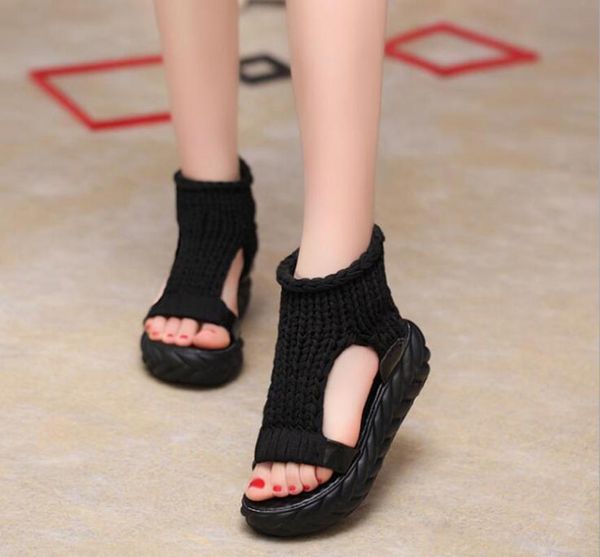 dress shoes sandals women's summer soft bottom knit woolen breathable wear non-slip fashion, Black
dress shoes sandals women's summer soft bottom knit woolen breathable wear non-slip fashion, Black