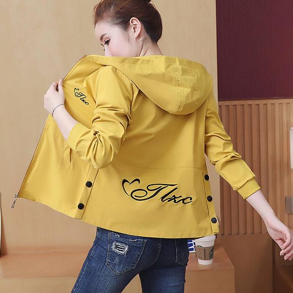 spring autumn short baseball coat women hooded fashion long sleeve zipper windbreaker loose bomber jacket female outerwear h1381 women', Black;brown
spring autumn short baseball coat women hooded fashion long sleeve zipper windbreaker loose bomber jacket female outerwear h1381 women', Black;brown