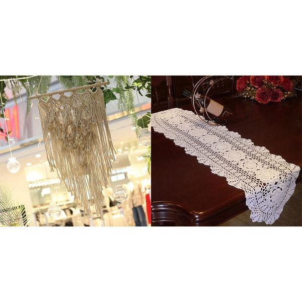 tapestries 1 set wall hanging macrame curtain bohemian hand woven tapestry & pcs handmade crochet cotton lace table runner
tapestries 1 set wall hanging macrame curtain bohemian hand woven tapestry & pcs handmade crochet cotton lace table runner