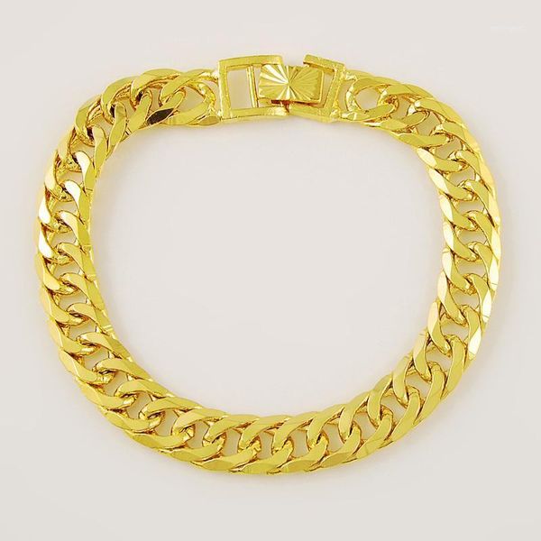 charm bracelets women's men's bracelet 24k gold plating cuban link chain color fashion wholesale jewelry for men1, Golden;silver
charm bracelets women's men's bracelet 24k gold plating cuban link chain color fashion wholesale jewelry for men1, Golden;silver