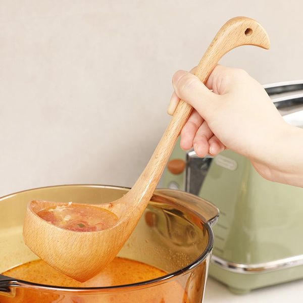 spoons soup household long-handled beech wood spoon porridge can stand creative wooden tableware kitchen tools
spoons soup household long-handled beech wood spoon porridge can stand creative wooden tableware kitchen tools