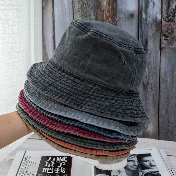 2021 new foldable fisherman hat washed denim bucket hats fashion bob caps hip hop gorros men women panama bucket cap gift q0811, Blue;gray
2021 new foldable fisherman hat washed denim bucket hats fashion bob caps hip hop gorros men women panama bucket cap gift q0811, Blue;gray