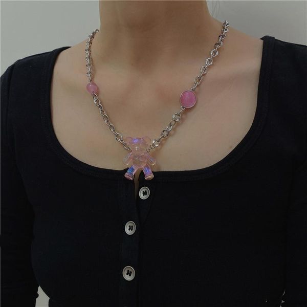 pendant necklaces korea retro cute geometric pink bear exaggerated silver color chain metal necklacefor women girls crystal jewelry gifts
pendant necklaces korea retro cute geometric pink bear exaggerated silver color chain metal necklacefor women girls crystal jewelry gifts
